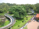 Blick auf die Bobbahn vom Storchennest aus - Tier- und Freizeitpark Thle (08.2011) - Bild 34/35